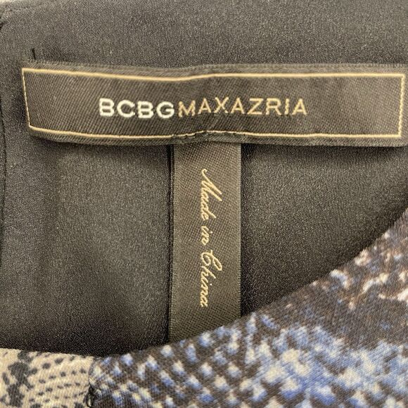 BCBGMaxAzria Women’s Chloe Snakeskin Keyhole Multicolor Short Shift Dress XS - Picture 6 of 15